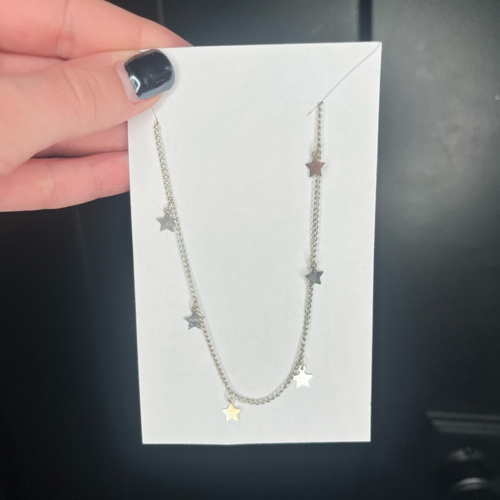 Silver Star Charm Necklace